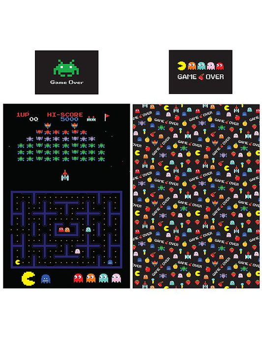 Retro Games Reversible Single Duvet And Pillowcase