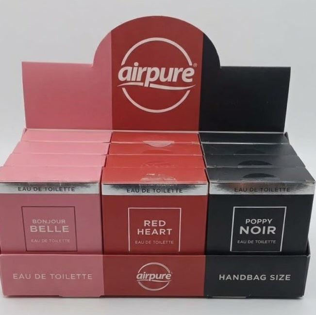 Airpure, Designer Collection,  Eu De Toilette Handbag Size Fragrance's - Various Scents