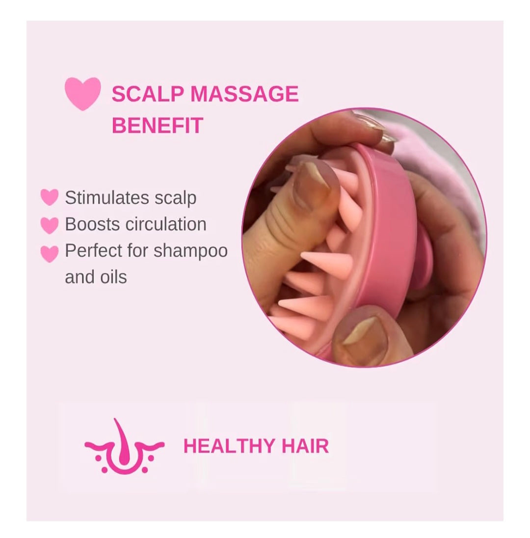 Barbie Hair Towel Turban & Scalp Massager Set – Microfibre Quick Dry Hair Wrap with Button Fastening + Silicone Head Massager Brush – Anti-Frizz Haircare Gift for Women, Girls & Teens