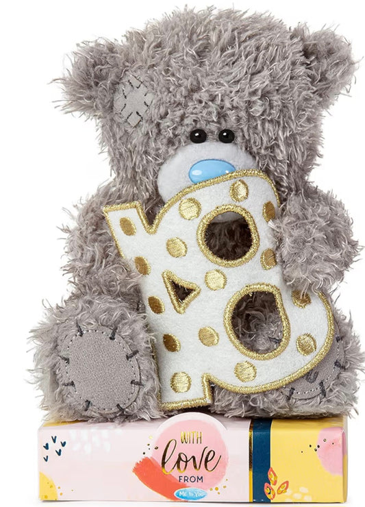 Me to You Tatty Teddy 18th Lightbox Effect Bear - Official Collection, Grey