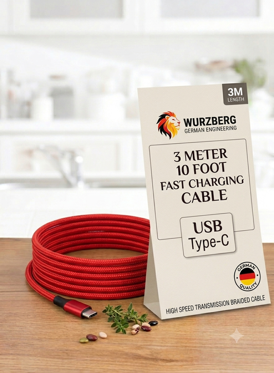 3 METER 10 FOOT FAST CHARGING CABLE USB TYPE C