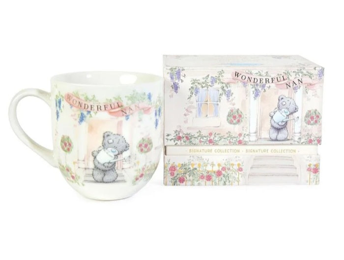 Me to You Tatty Teddy Luxury New Bone China 'Wonderful Nan' Mug For A Loved One - Presented In Foil Inlaid Gift Box - Signature Collection
