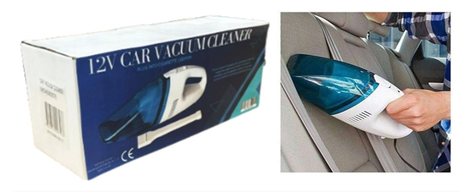 12V CAR VACUUM CLEANER - PLUG INTO CIGARETTE LIGHTER