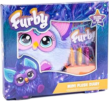 Furby Mini Plush Diary with Gel Pens, Stickers & Surprise Gift
