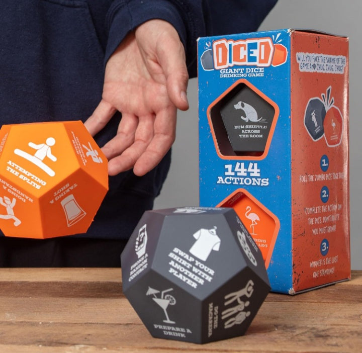 Boxer Gifts Diced Giant Dice Drinking Game | Fun Drinking Games For Adults | Indoor or Outdoor Party Games Gift For Adults