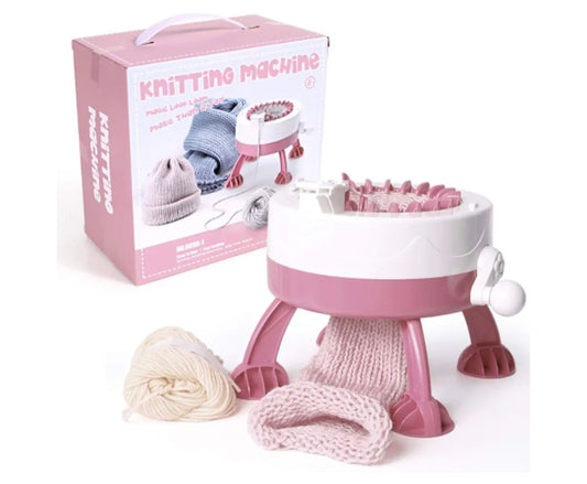 Dekaim 22 Needles DIY Plastic Hand Knitting Sewing Machine Kids Knitting Toys Tools Accessories for Kids and Adults
