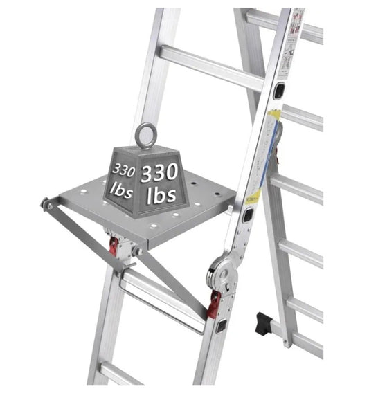 Ladder Work Platform System,Anti-Slip Extension Ladder Tool, Ladder Work Stand Holds 330 Pound