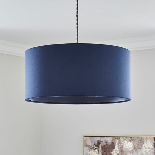 Nesa Shallow Velvet Shade 40cm Navy