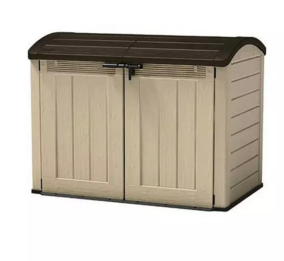 Keter Store It Out Ultra Outdoor Garden Storage Shed, 177 x 113 x 134 cm - Beige and Brown