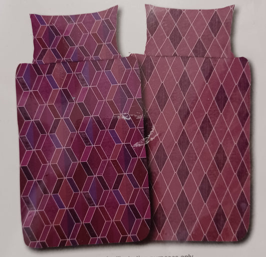 Geo Diamond Single Duvet & Pillowcase Set