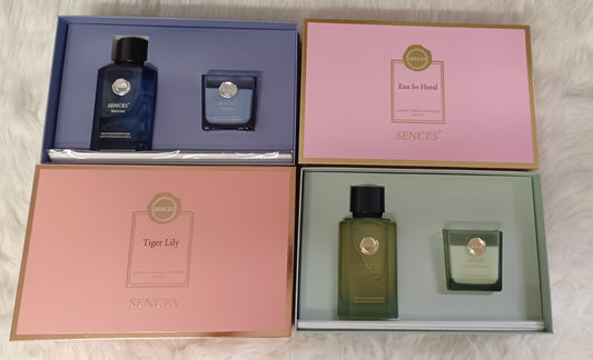 SENCES Luxury Candle & Diffuser Gift Set