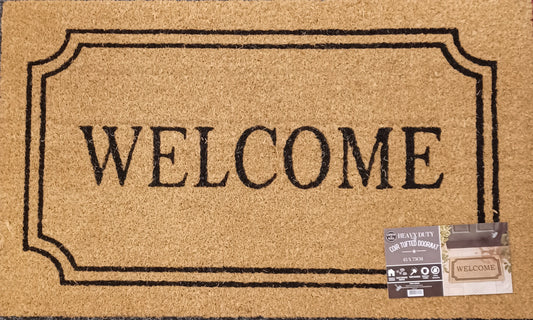 WELCOME 45 x 75cm Heavy Duty Tufted Door Mat