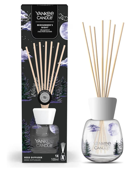 Yankee Candle Signature Reed Diffuser | Midsummer's Night | 100ml | up to 10 Weeks of Fragrance | Perfect Gifts for Women