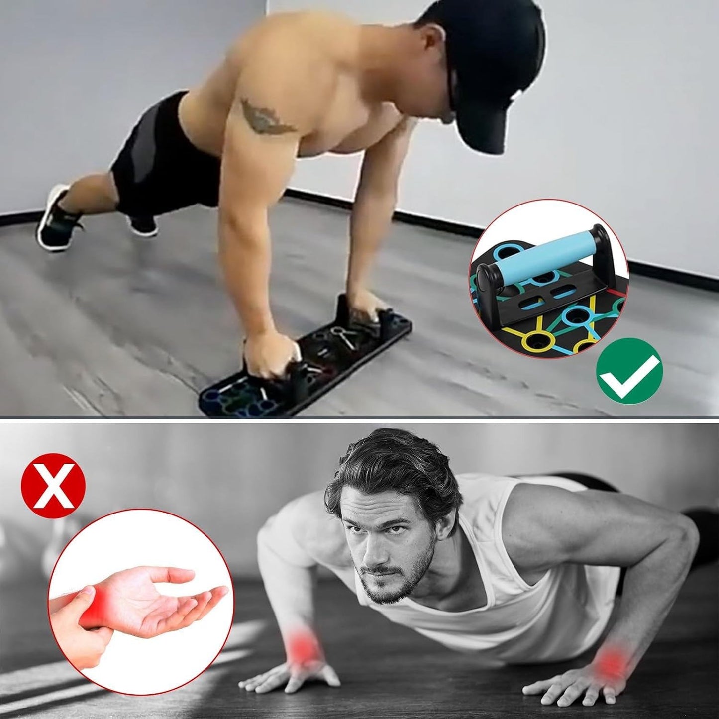 Push Up Board, 17 in1 Multi-function Home Workout Equipment Foldable Portable Press Up Tools Exercise Board Effectively Exercise the Muscle