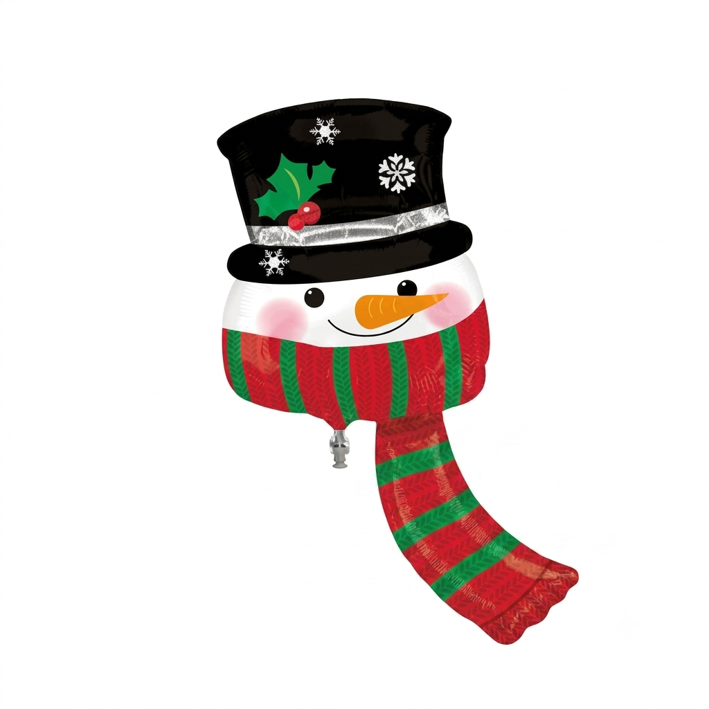 Christmas Balloon - Supershape Foil Balloon Snowman 71cm