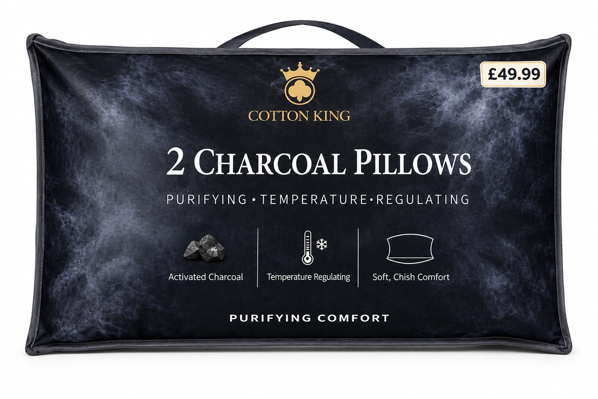 2 Pack Memory Foam Pillows in 5 different designs