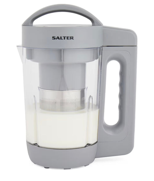 Salter EK5258 Plant Milk Maker - Nutrient-Rich Plant & Dairy-Free, 1.6L Vegan Nut Milk Machine, One Touch Oat, Hazelnut, Coconut, Almond Milk, Transparent Design, Tritan BPA Free Plastic, Self Clean