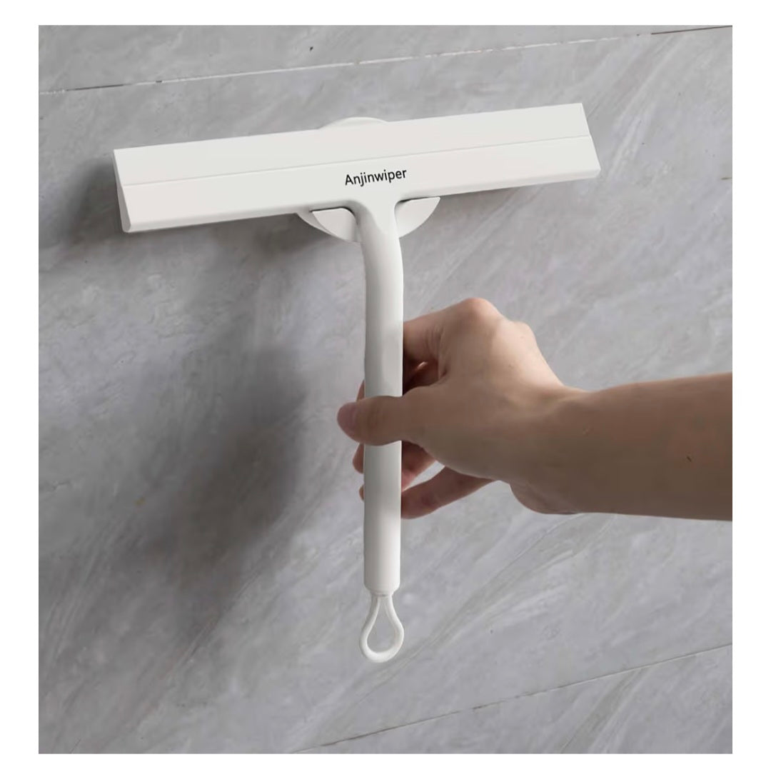 Window Squeegee Small screen wiper Cleaner Scraper Washer for Tile, Bathroom, Window, Car, Glass,8.6inch,White