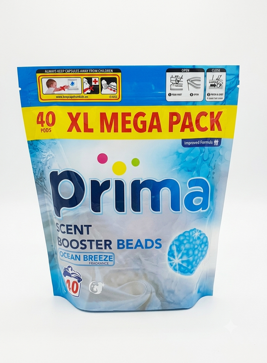Prima Scent Booster Beads - XL Mega Pack - 40 Pods - Ocean Breeze