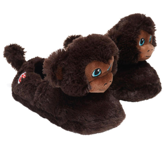 Build A Bear Children's 3D Slippers Monkey
