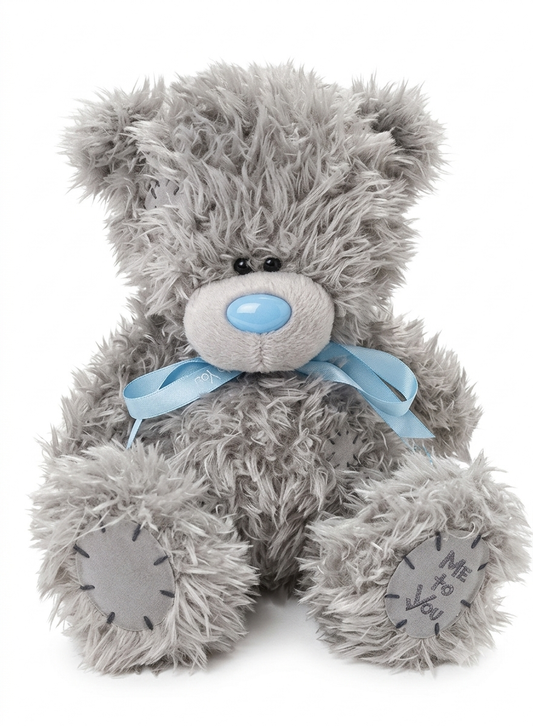 Me to You Tatty Teddy Cute Plush Bear With Blue Ribbon 19cm High - Signature Collection