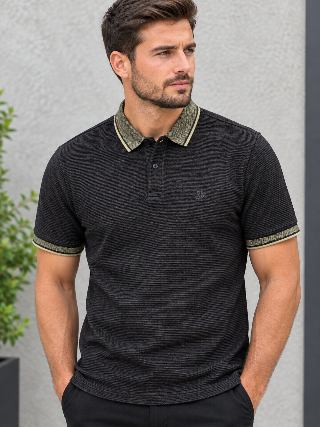 Mens DKNY Polo Shirt Tshirt S,M,L,XL