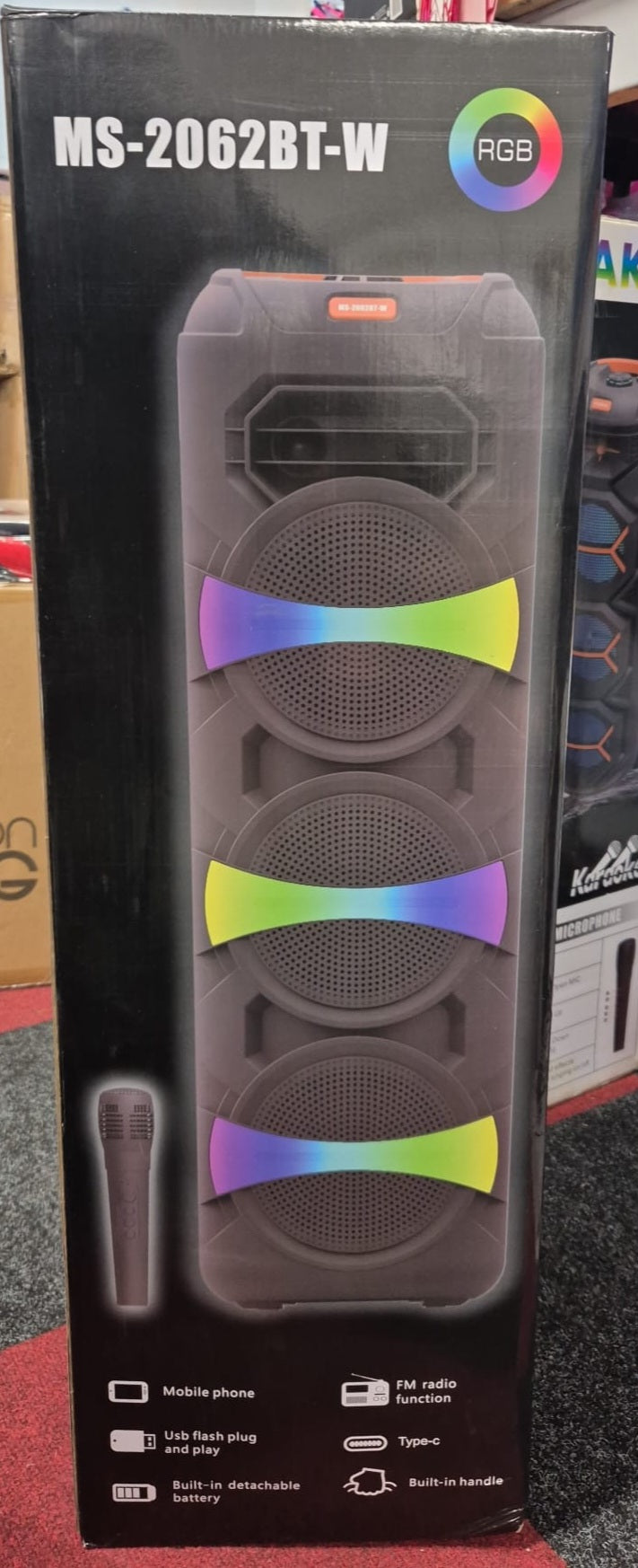 XL Multimedia Portable Bluetooth Speaker with Microphone & Remote