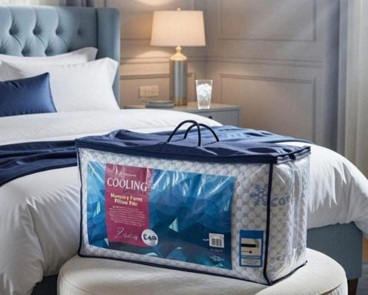 Pack of 2 Cooling Memory Foam Pillows RRP £49!