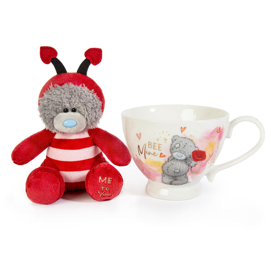 Me To You 'Bee Mine' Cup With Mini Tatty Teddy In Bee Suit