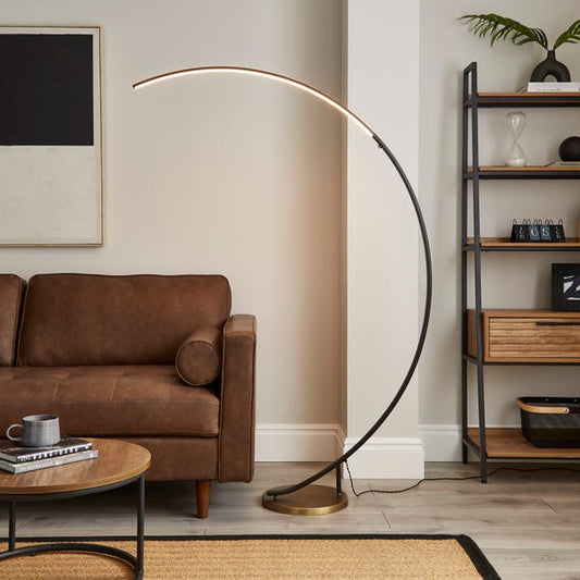 Quinlan Exaggerated Arc Touch Dimmable Floor Lamp