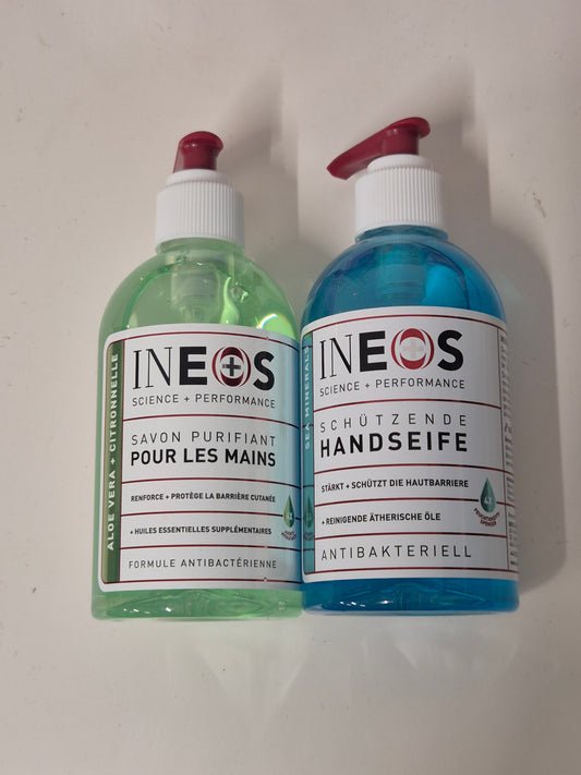 Ineos Antibacterial Moisturing Handwash soap 2 scents 250ml