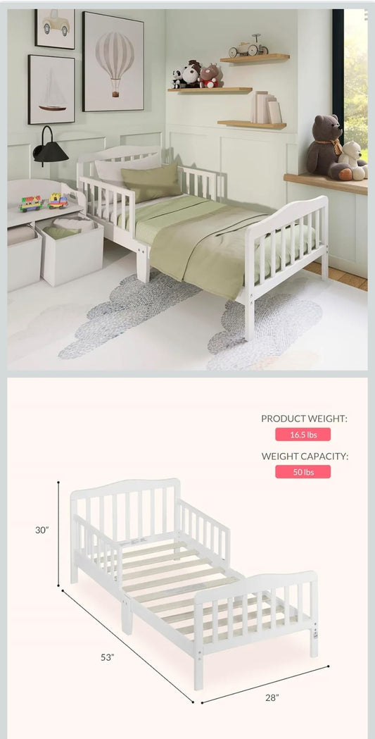 Classic Toddler Bed, White