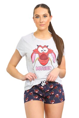 Disney Mulan PJs Shorts Set Ladies