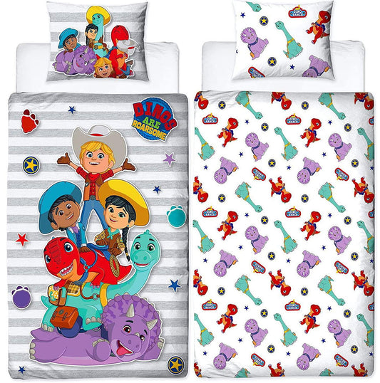 Dino Ranch Single Duvet Set (Reversible)