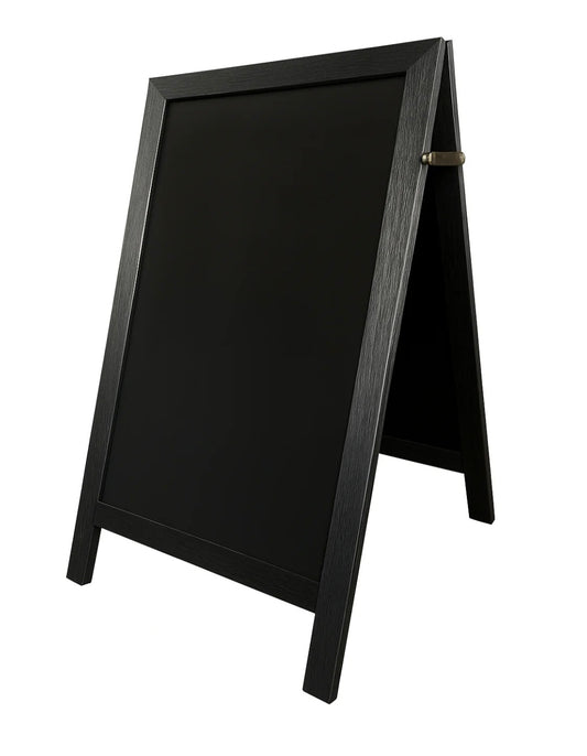 Lightning A-Board Freestanding Chalkboard Black Ash Wooden Frame 460mm x 800mm