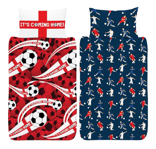 It's Coming Home Football Single Duvet Set (Reversible) England