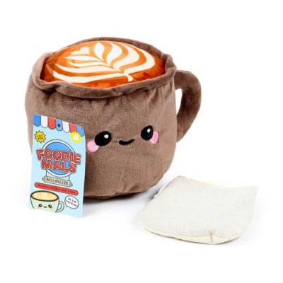 Foodiemals Cappuccino Microwavable Plush Lavender Heat Pack