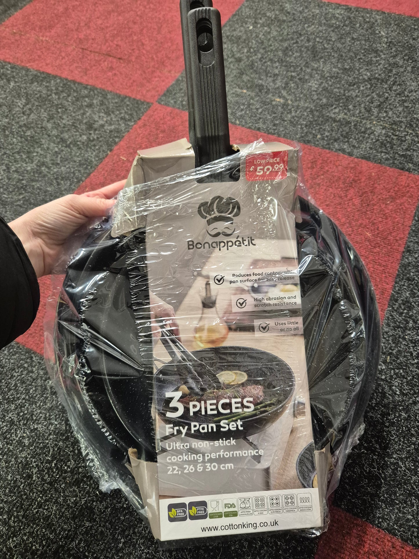 3 Pack Frying Pan Set Ultra Non Stick