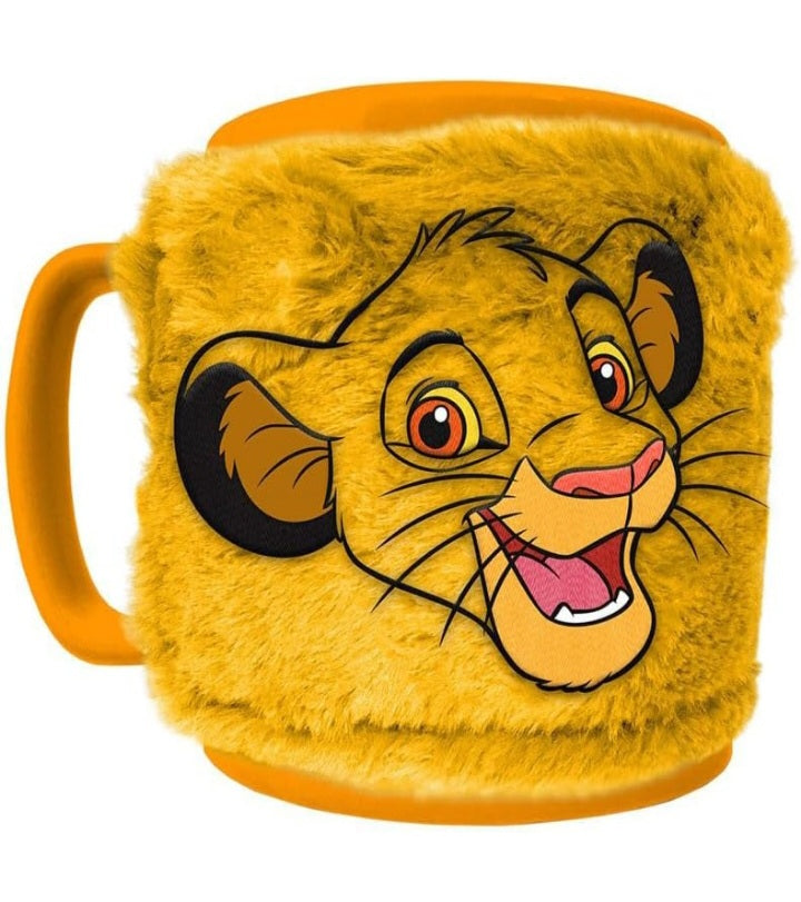 Lion King Fuzzy Mug With Removable Cosy Covering