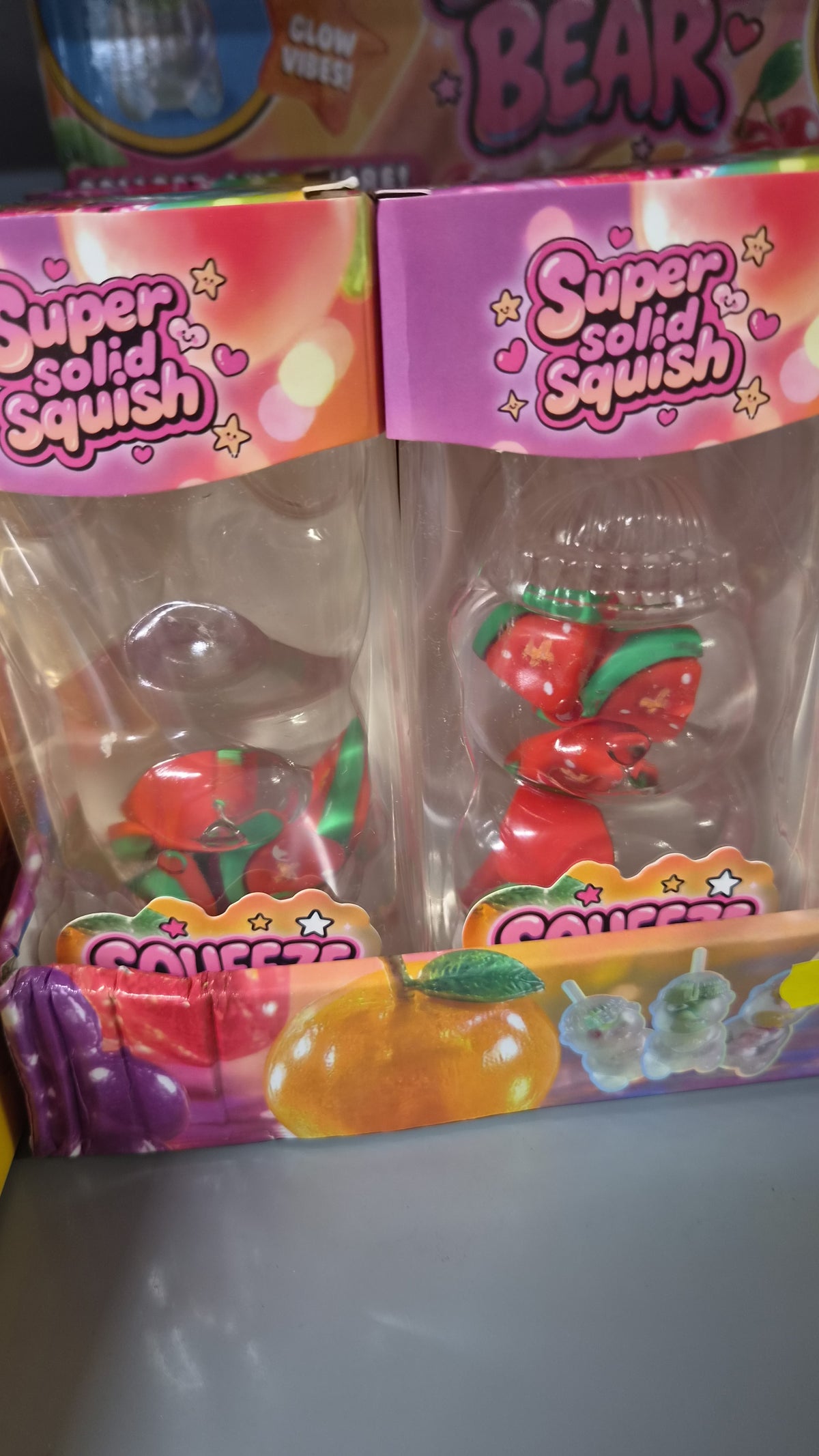 Large Super Solid Squishy Fruit Bear