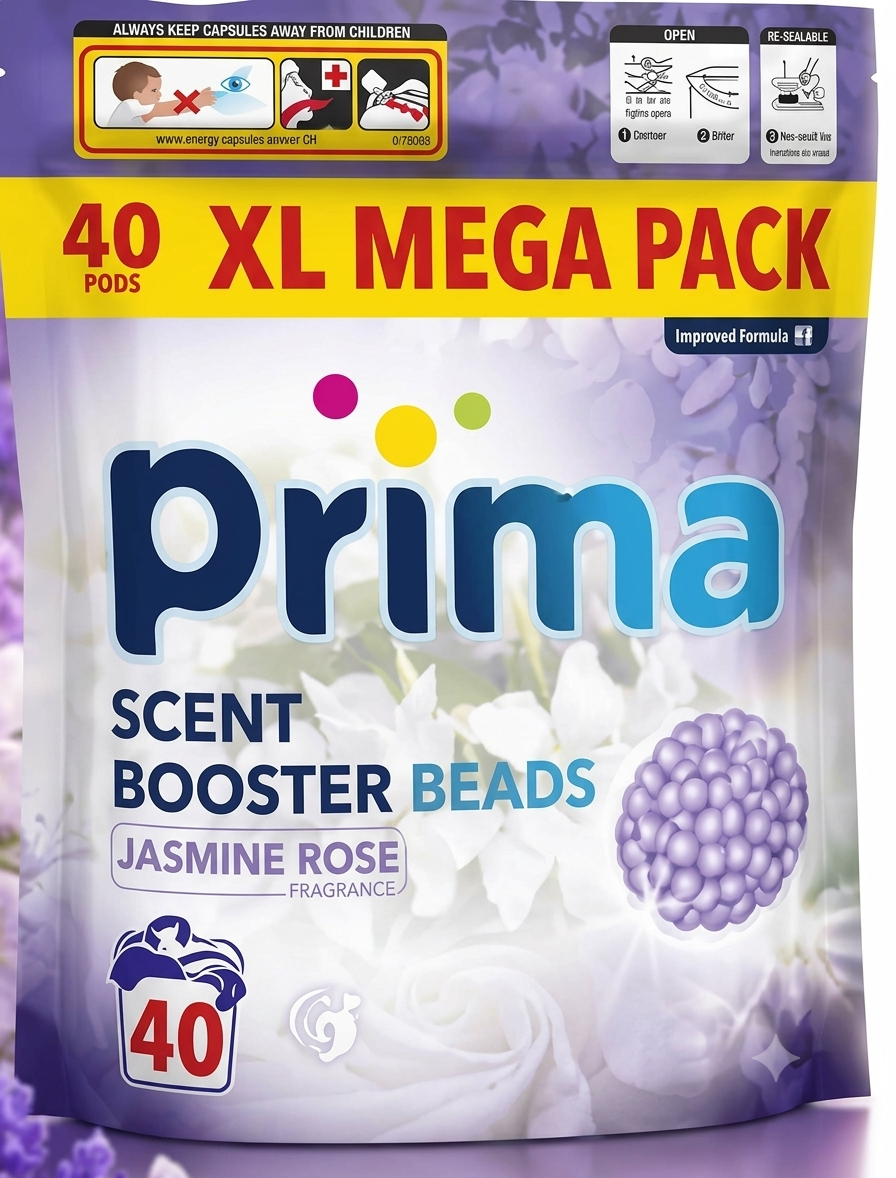 Prima Scent Booster Beads - XL Mega Pack - 40 Pods - Jasmine Rose