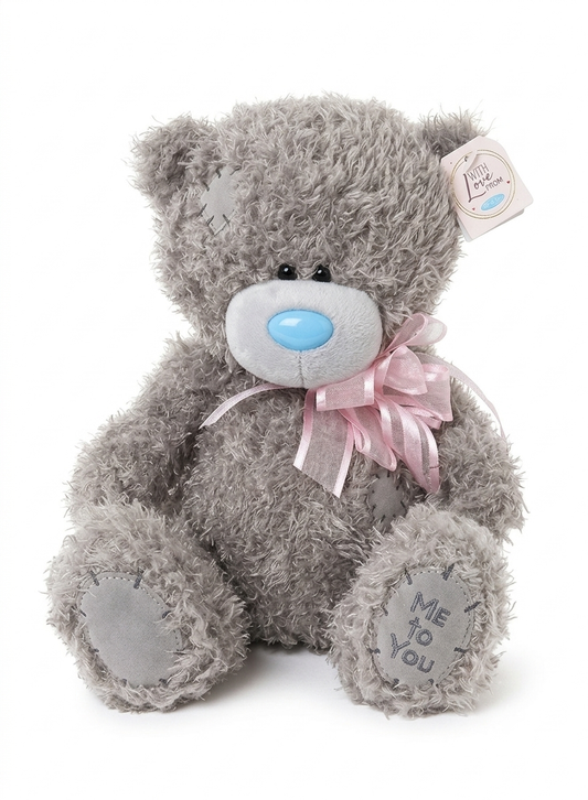 Me to You Tatty Teddy Cute Plush Bear With Pink Ribbon 19cm High - Signature Collection