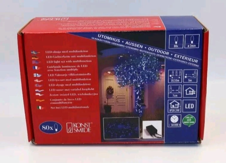 LED Garden Fairy Lights 80 - Blue