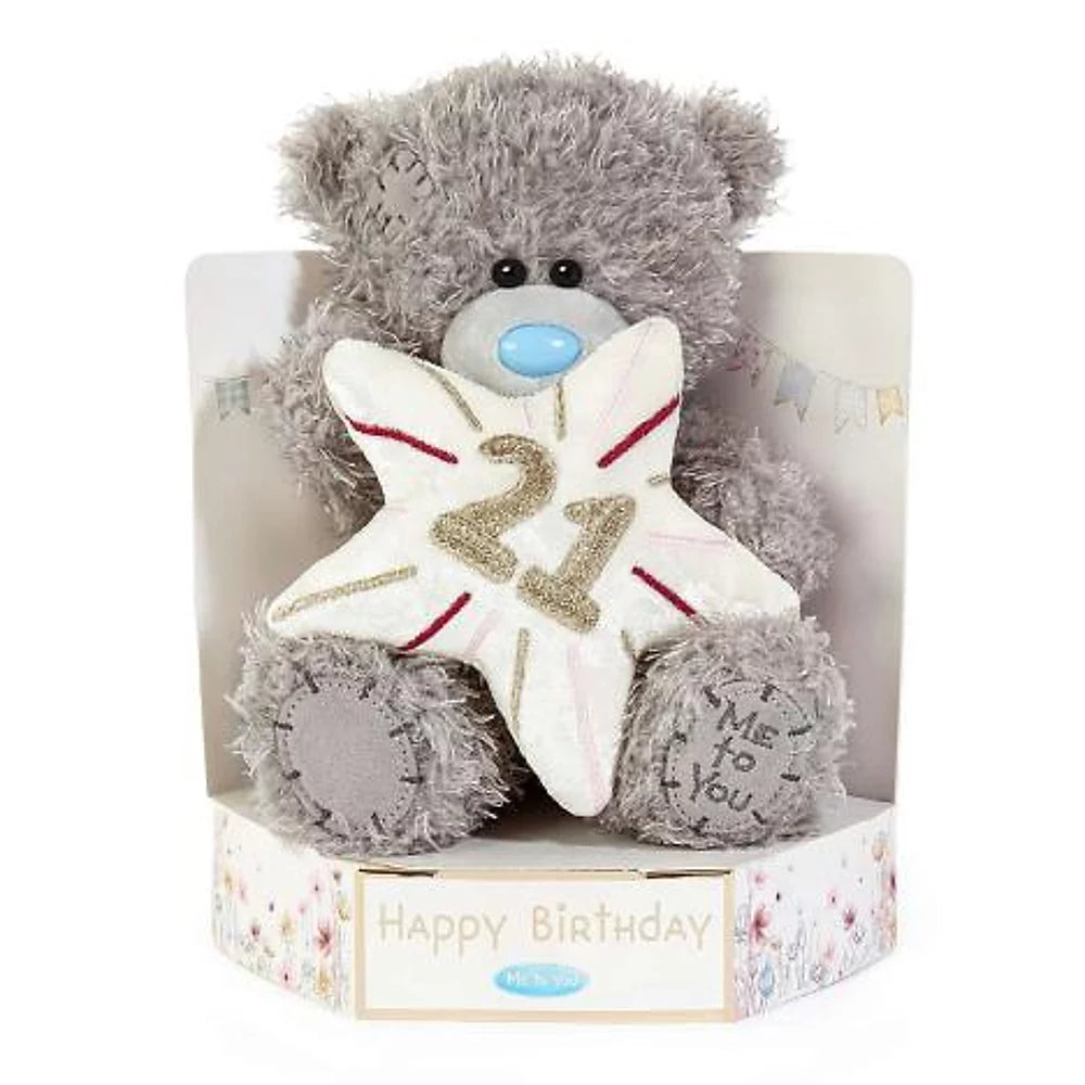 Me to You Tatty Teddy Plush 21st Birthday Bear On Luxury Gift Plinth - Official Collection