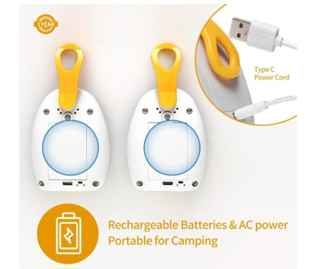 Audio Baby Monitor Portable Rechargeable Extra Long Range up to 2000 Feet Night Light Crystal Clear Sound