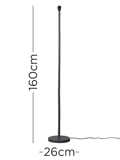Heather Light Grey Wooden Floor Lamp (Base Only)