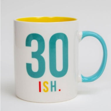 30ish Birthday Mug. In Box.