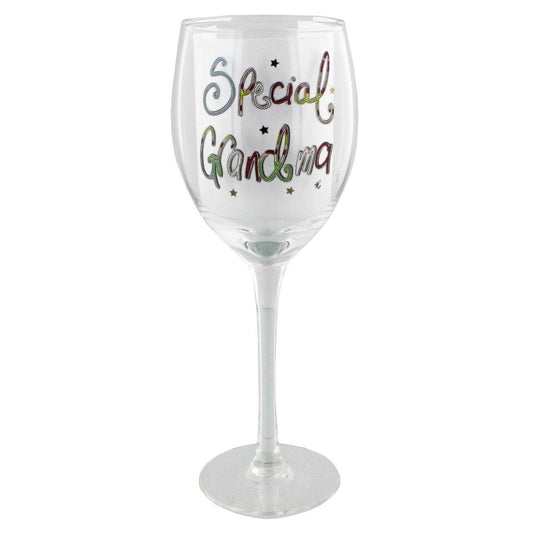 Special Grandma Wine Glass. In Gift Box.