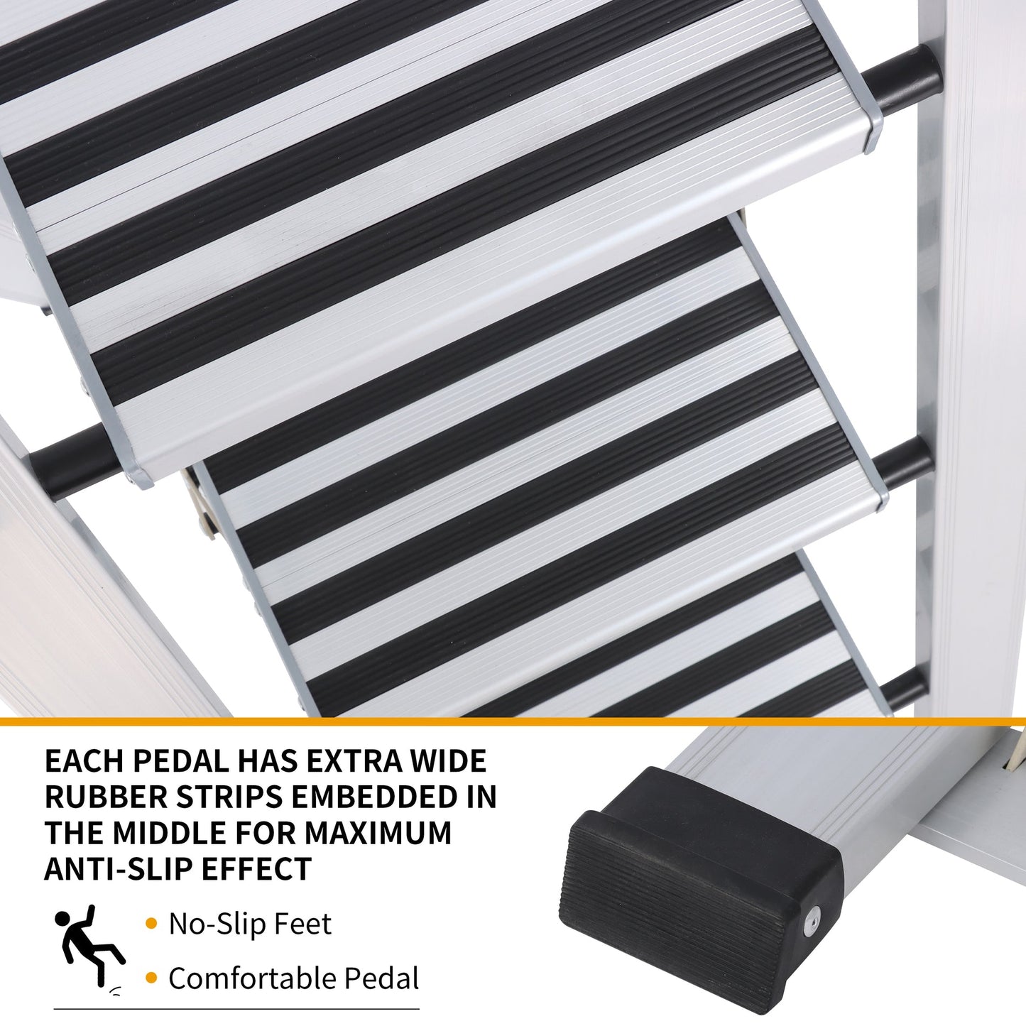 Northern Stone 3 Step Ladder with Handrail | Step Ladder 3 Step