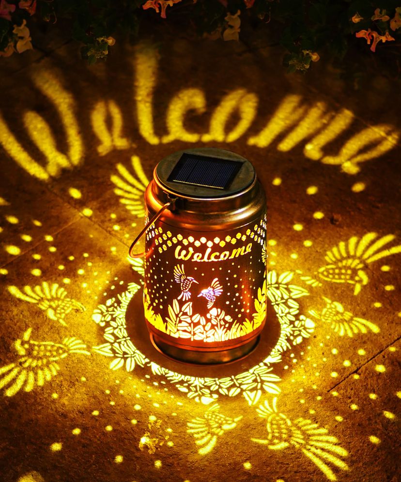 Solar Lanterns Outdoor Waterproof Hummingbird Garden Ornaments